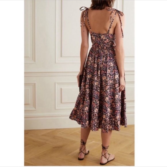 ULLA JOHNSON Midi dress kali Sz 8 - Picture 4 of 5